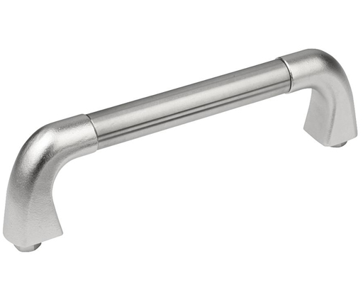 Pull Handles - Tube - Stainless Steel - Plastic Cover - Rear Mount - Metric (06943)