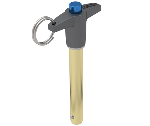 Quick Release Ball Lock Pins - T Handle - 4130 Steel Shank - Aluminum Handle - Inch (TAAS)