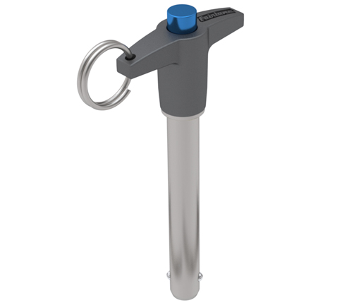 Quick Release Ball Lock Pins - T Handle - 17-4 Stainless Steel Shank - Aluminum Handle - Inch (TACH)