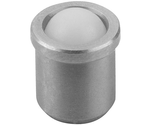 Spring Plungers - Ball Type - Non-Threaded - Stainless Steel Body - Plastic Ball - Metric