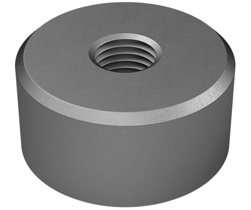 Rest Pads - Round - Stainless Steel - Tapped - Inch (CSRP)